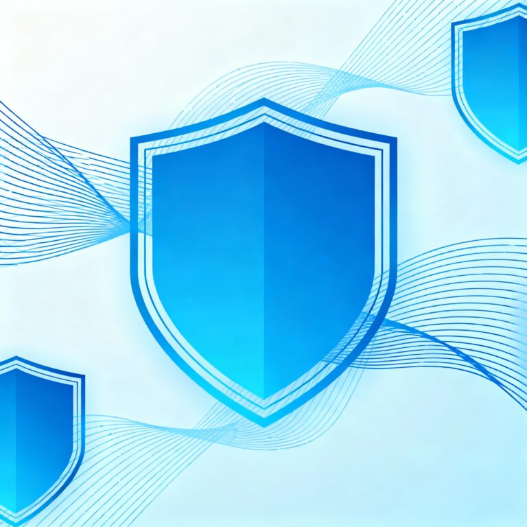 Abstract cyber security header image, modern UK business style